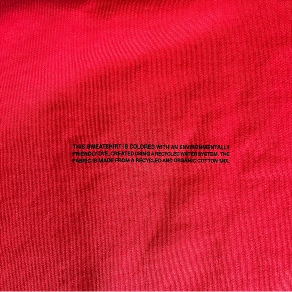Pangaia Red Organic Sweatshirt XS - Picture 2 of 6
